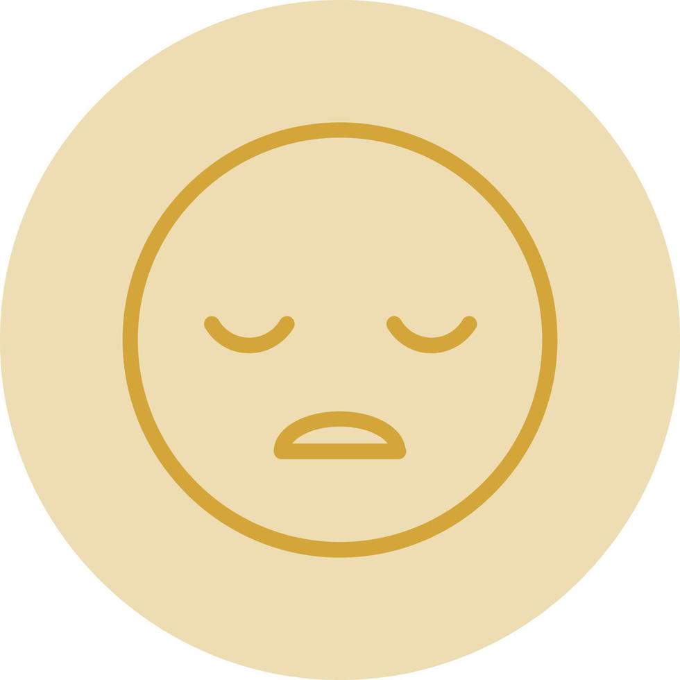 Frown Open Vector Icon Design