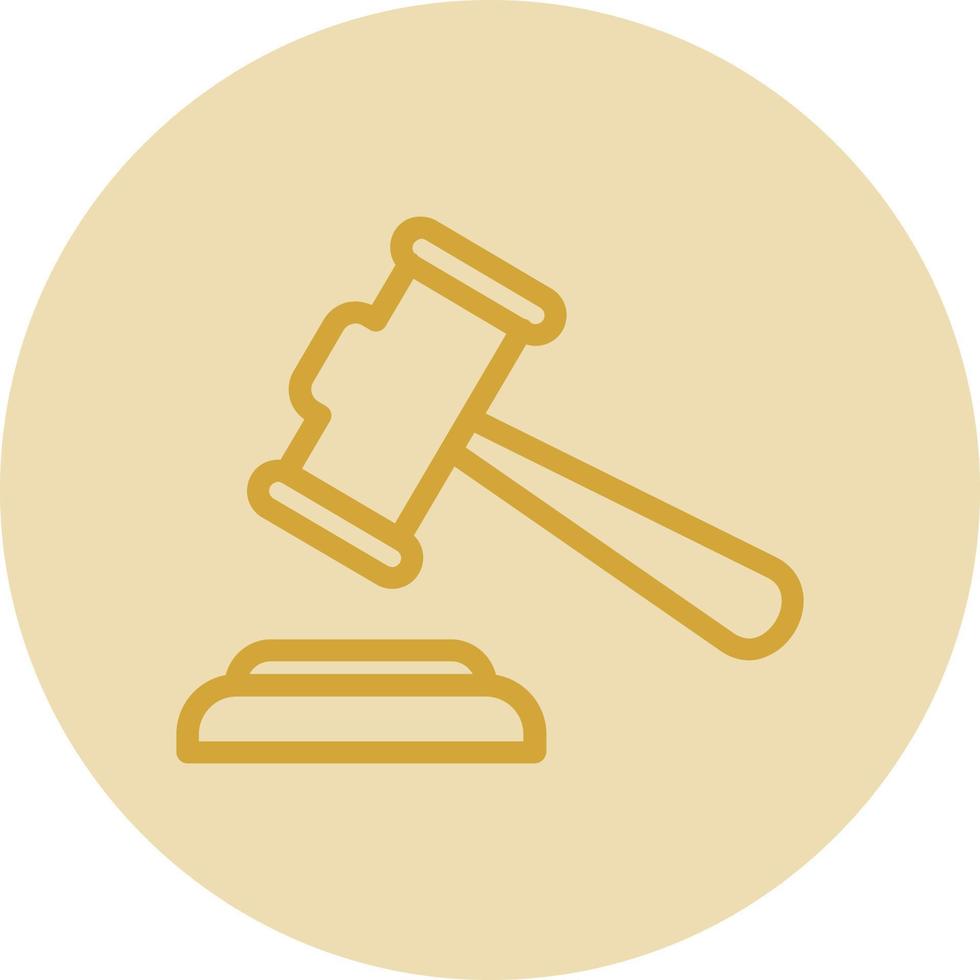 Gavel Vector Icon Design