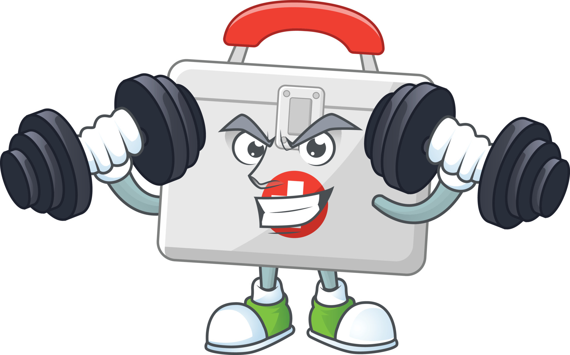 First aid kit Cartoon character 20973019 Vector Art at Vecteezy