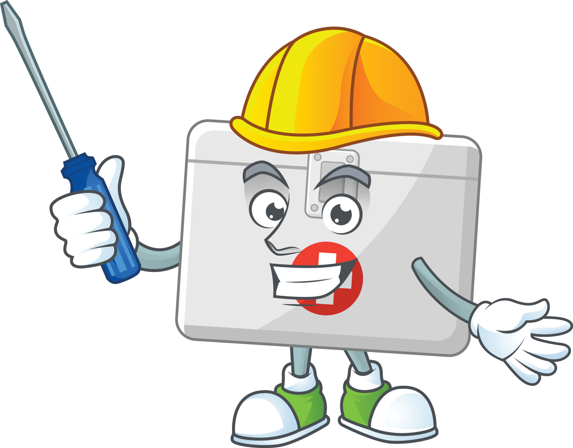 First aid kit Cartoon character 20973051 Vector Art at Vecteezy