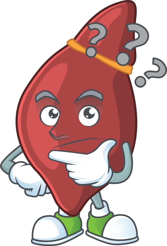 Liver Cartoon character vector