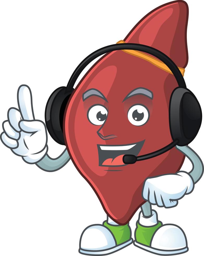 Liver Cartoon character vector