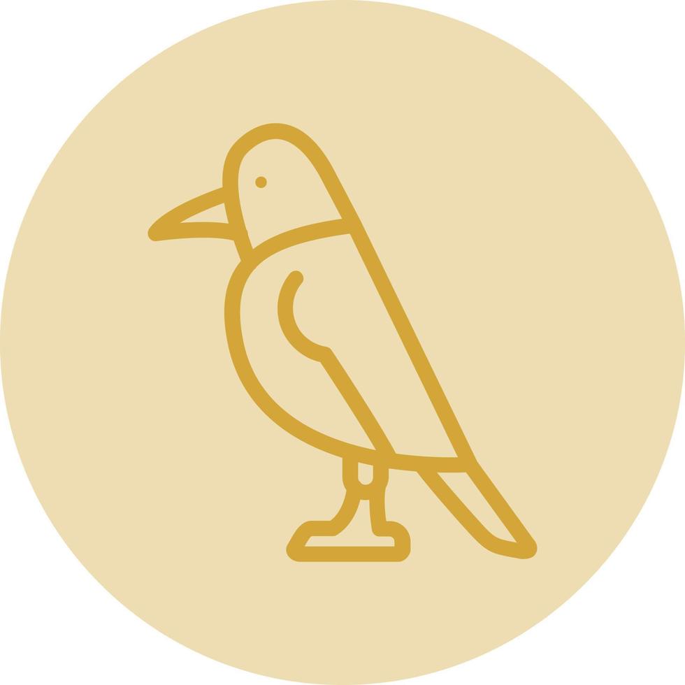 Crow Vector Icon Design