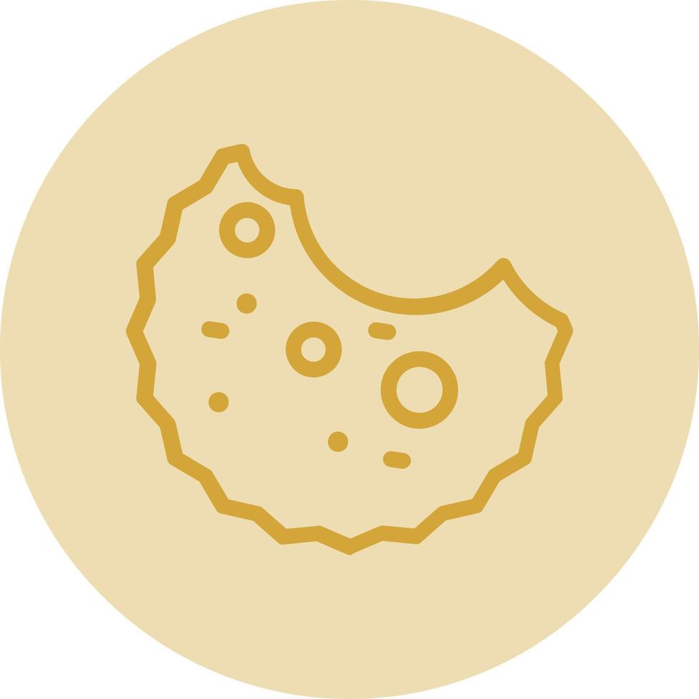 Cookie Bite Vector Icon Design