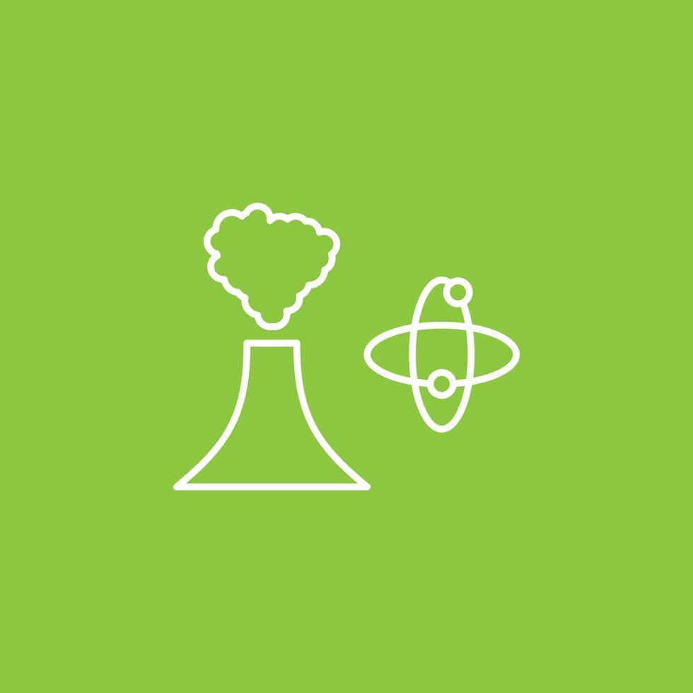 Atom, plants, eco icon - Vector. Simple element illustration from UI concept. Atom, plants, eco icon - Vector. Infographic concept vector illustration. on white background