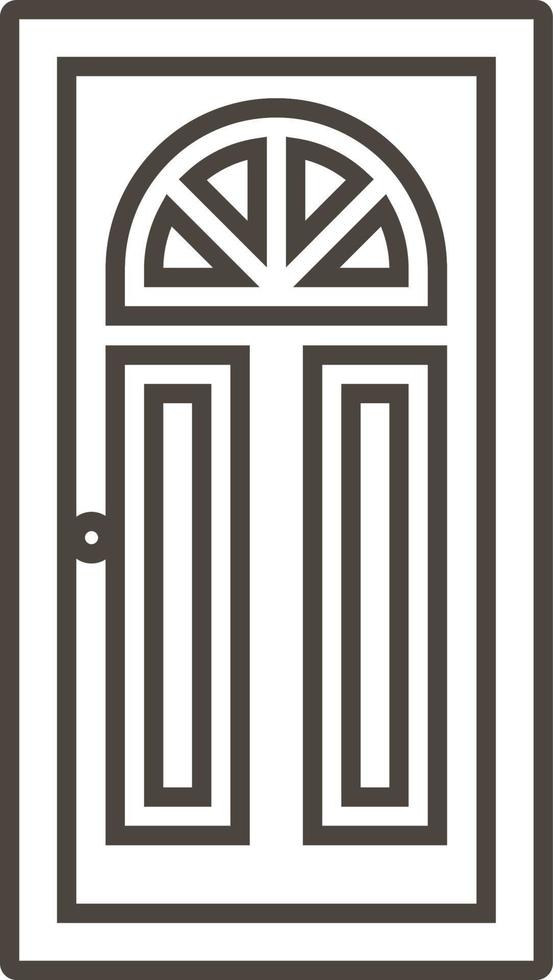 Door, icon in trendy outline style isolated on white background. Door symbol for your web site design, logo, app, UI. Vector illustration, EPS10. - Vector on white background