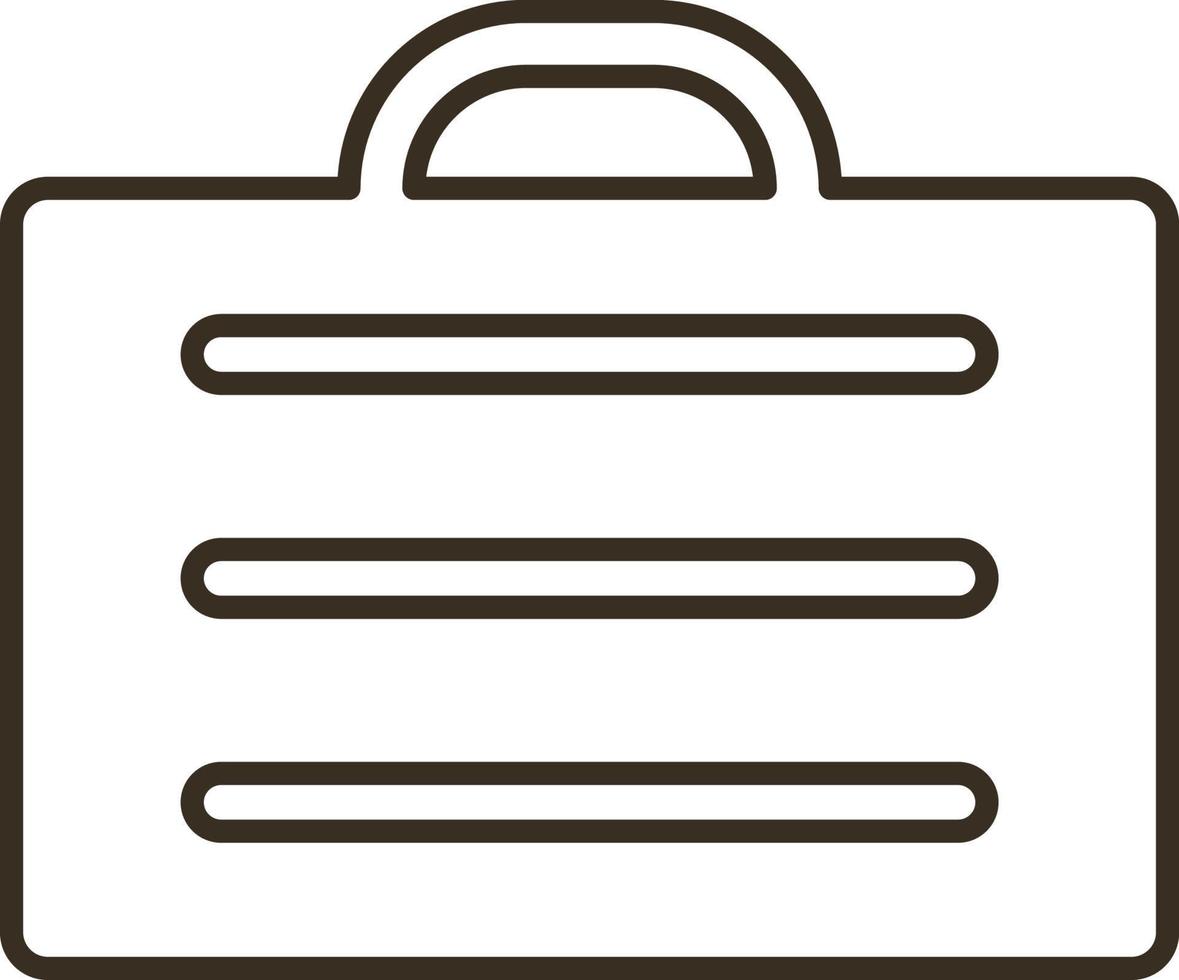 Line vector icon briefcase, business, product. Outline vector icon on white background