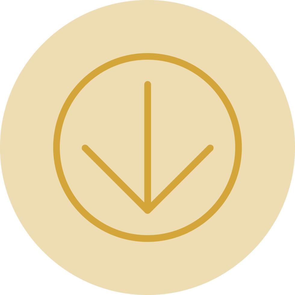 Arrow Circle Down Vector Icon Design