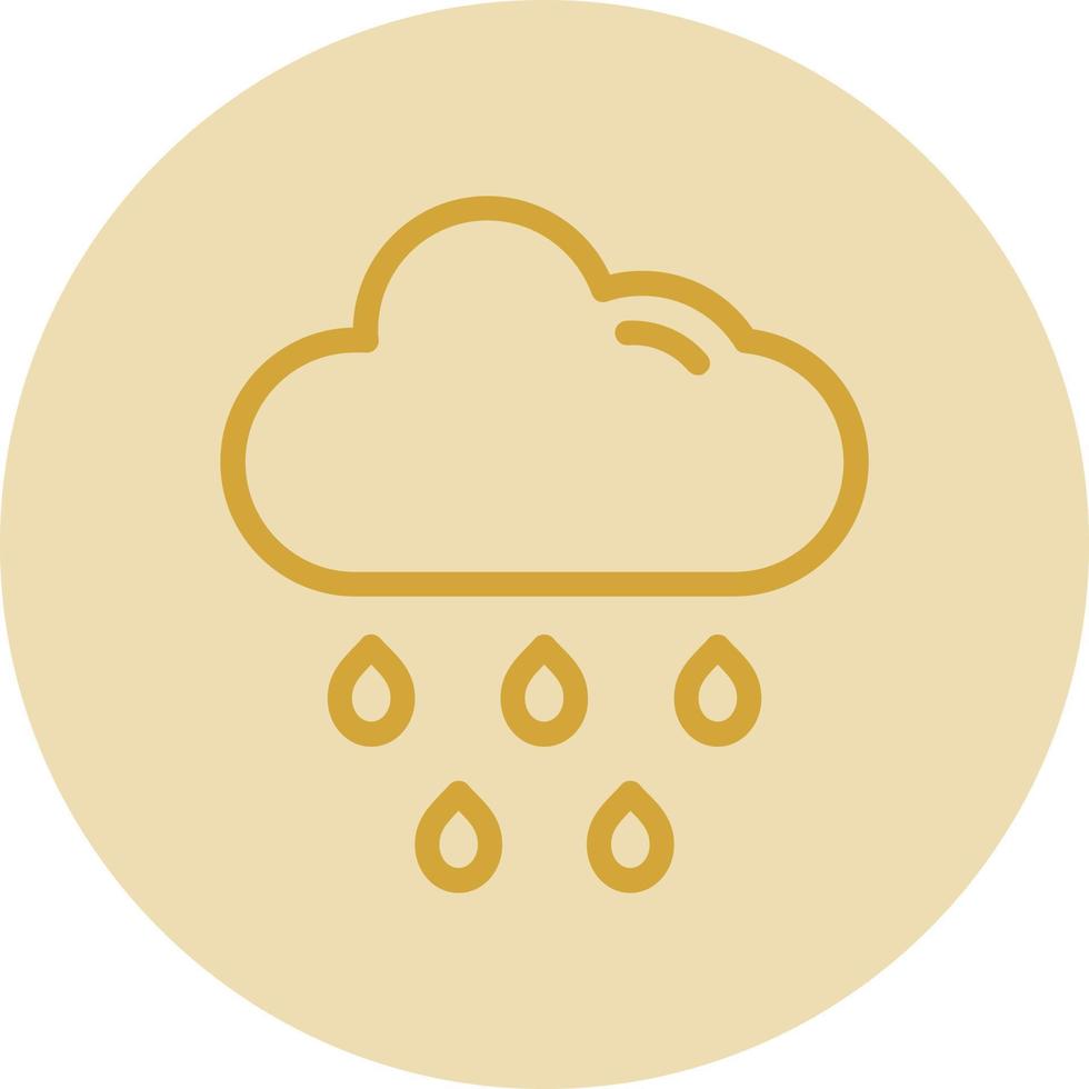 Cloud Rain Vector Icon Design
