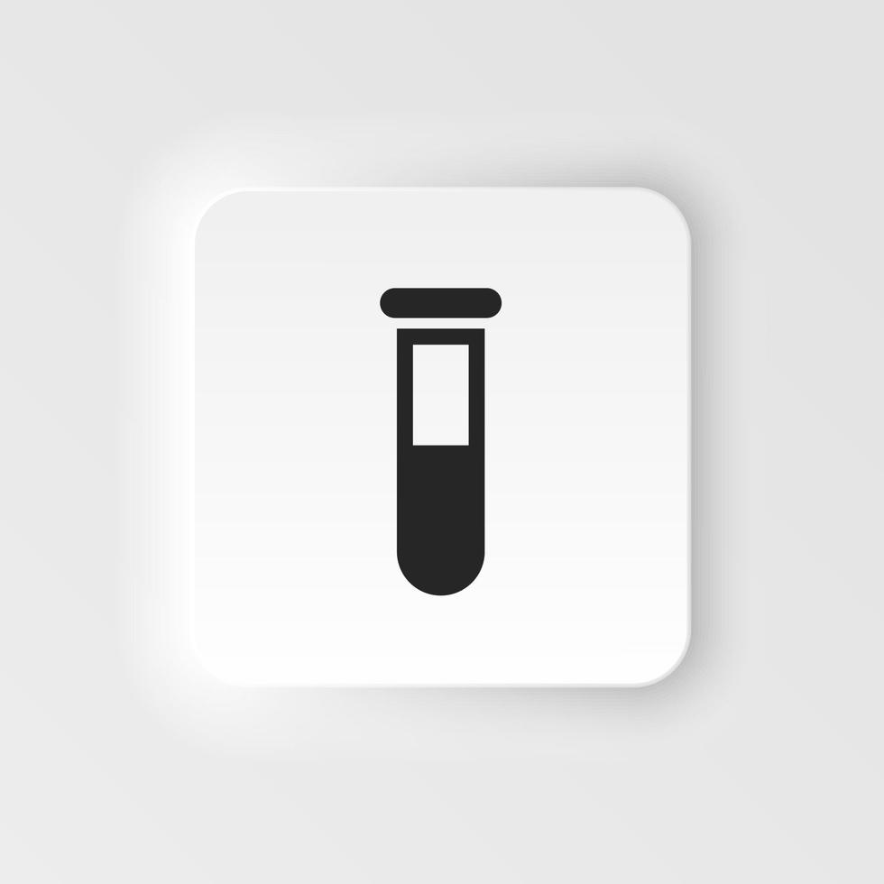 Lab glassware icon - Vector. Simple element illustration from UI concept. Lab glassware icon neumorphic style vector icon .