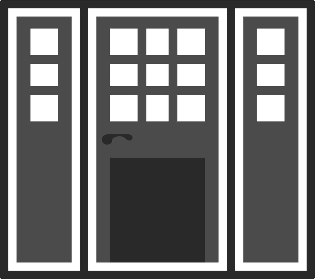 puerta, icono en de moda plano estilo aislado en blanco antecedentes. puerta símbolo para tu web sitio diseño, logo, aplicación, ui vector ilustración, eps10. - vector en blanco antecedentes