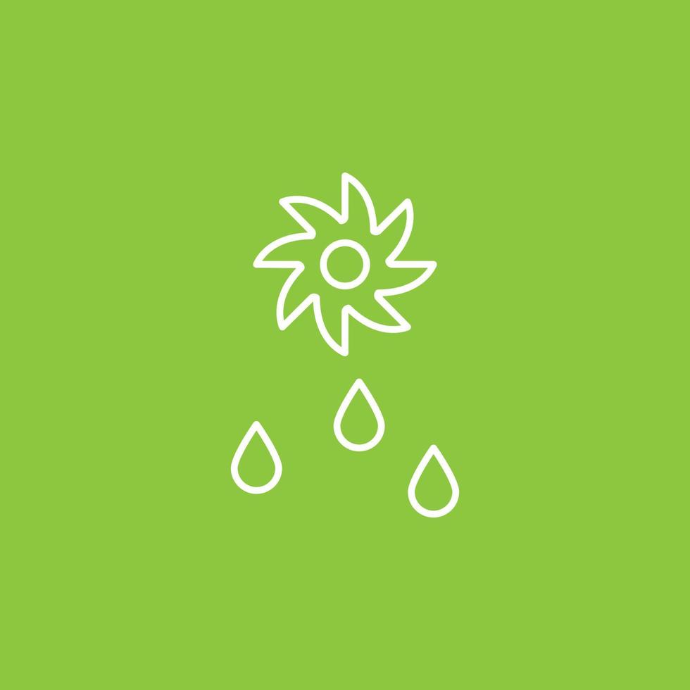Drops, saw, eco icon - Vector. Simple element illustration from UI concept. Drops, saw, eco icon - Vector. Infographic concept vector illustration. on white background