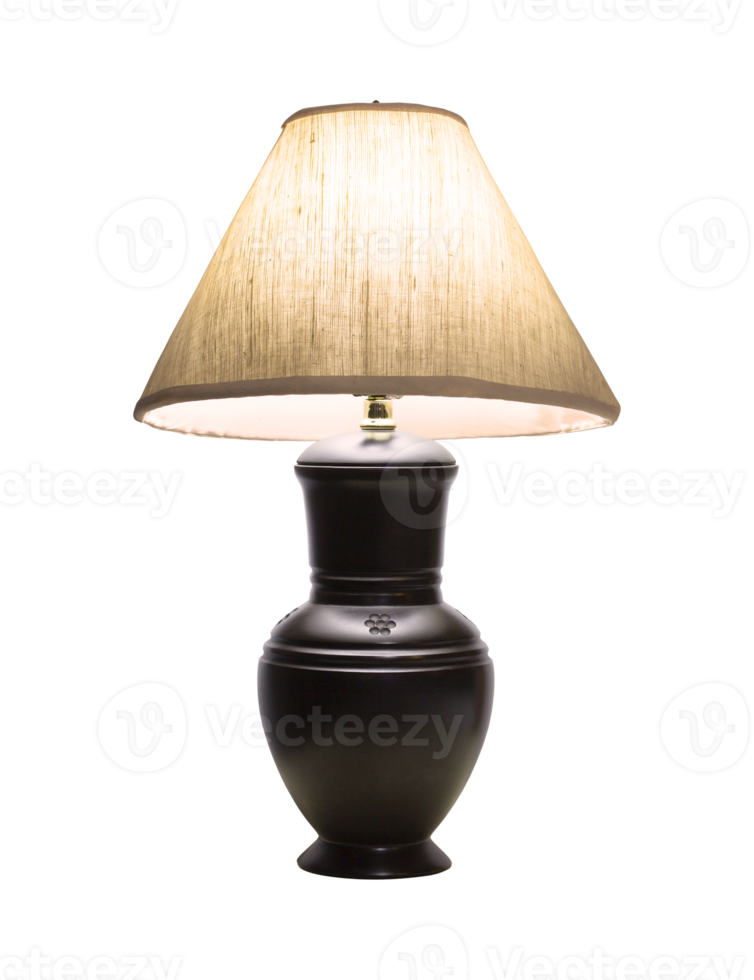 table lamp isolated with clipping path png