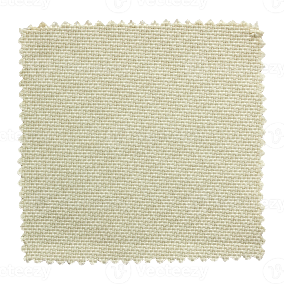 beige fabric swatch samples isolated with clipping path for mockup png