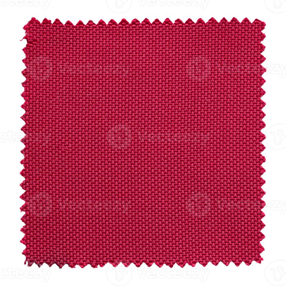 red fabric swatch samples  isolated with clipping path for mockup png