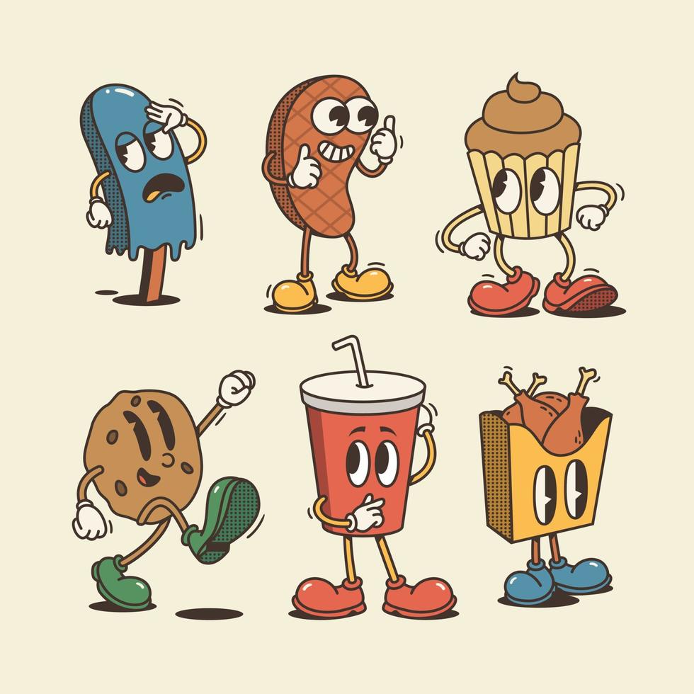 Fun and Playful Vector Food and Drink Illustrations for Your Designs