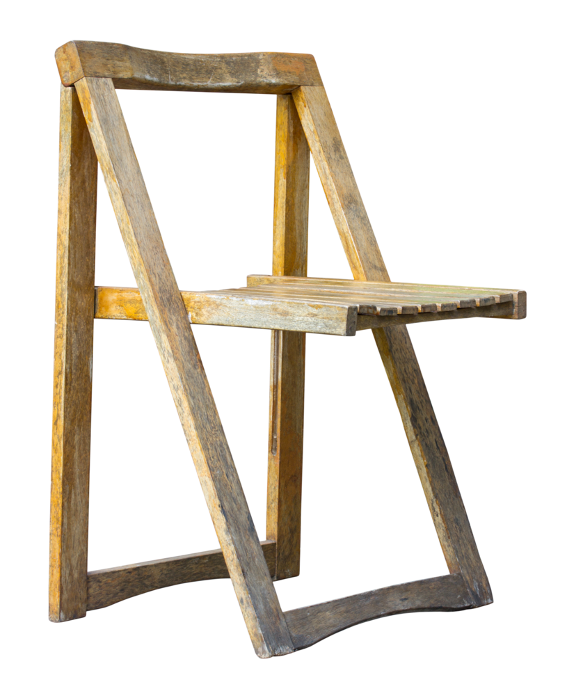 Old wooden chair isolated with clipping path 20974570 png
