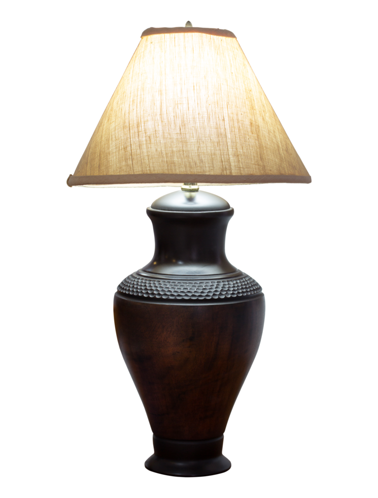 table lamp isolated with clipping path png
