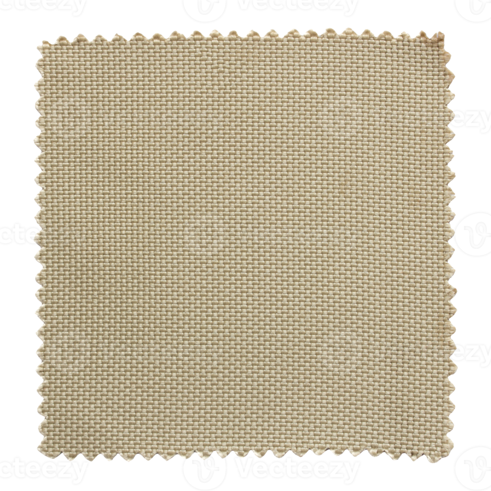 brown fabric swatch samples isolated with clipping path for mockup png