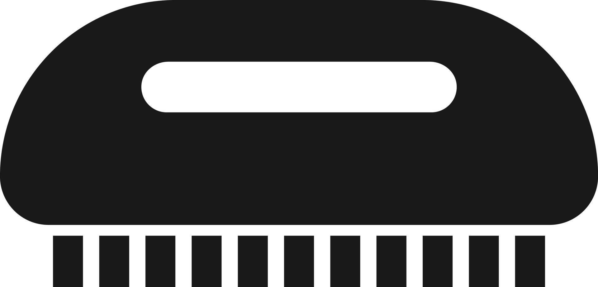 Brush for cleaning objects, clothes, apartments, shoes. Cleaning brush with. Washing Brush with dense bristles. Vector illustration. Bubble