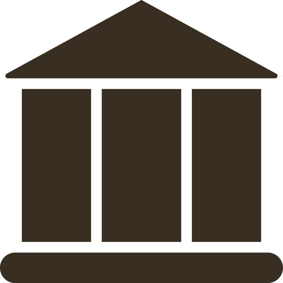 Bank icon - Vector. Simple element illustration from UI concept. Bank icon - Vector. Infographic concept vector illustration. on white background