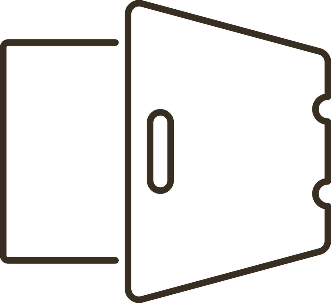 Line vector icon deposit, open, safe. Outline vector icon on white background
