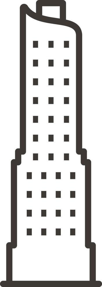 edificio, describir, icono - edificio vector icono en blanco antecedentes