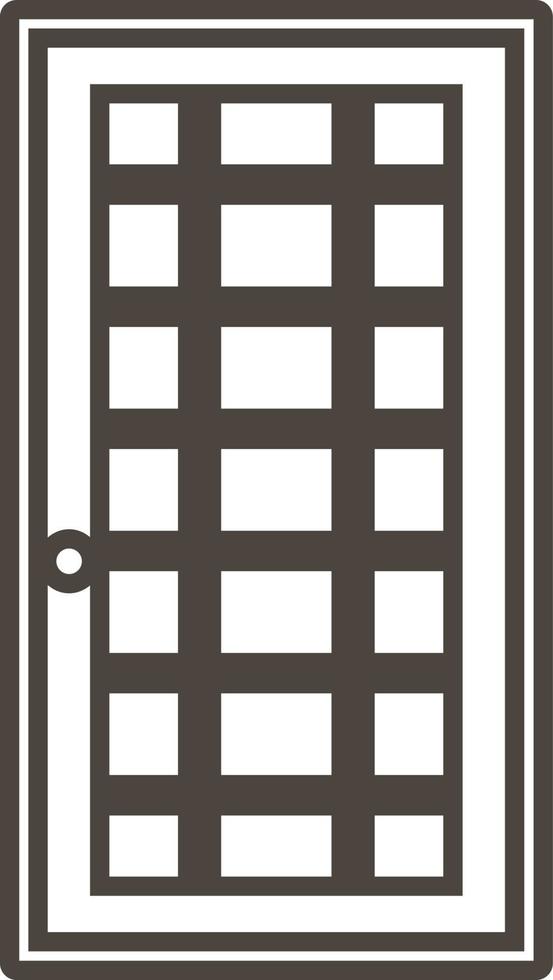 Door, icon in trendy outline style isolated on white background. Door symbol for your web site design, logo, app, UI. Vector illustration, EPS10. - Vector on white background