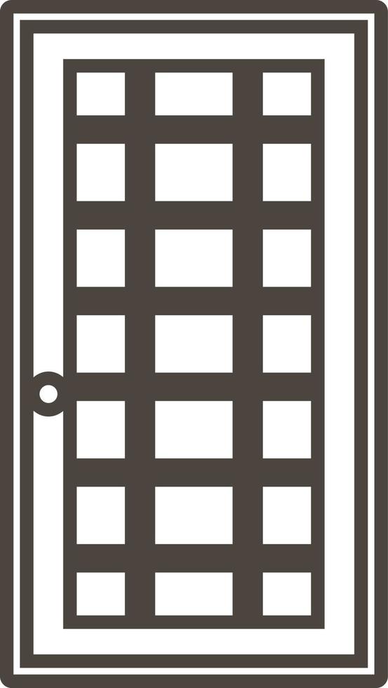 puerta, icono en de moda contorno estilo aislado en blanco antecedentes. puerta símbolo para tu web sitio diseño, logo, aplicación, ui vector ilustración, eps10. - vector en blanco antecedentes