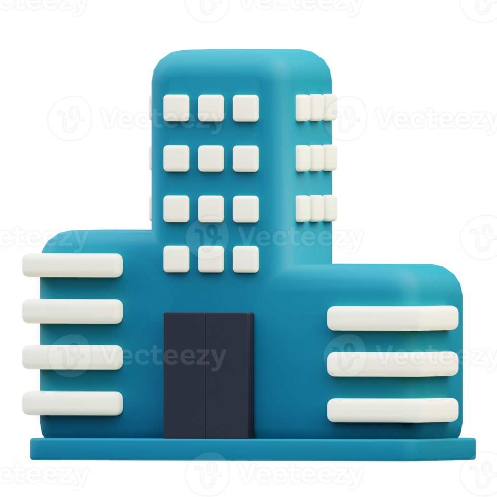 kantoor gebouw bedrijf 3d illustratie png