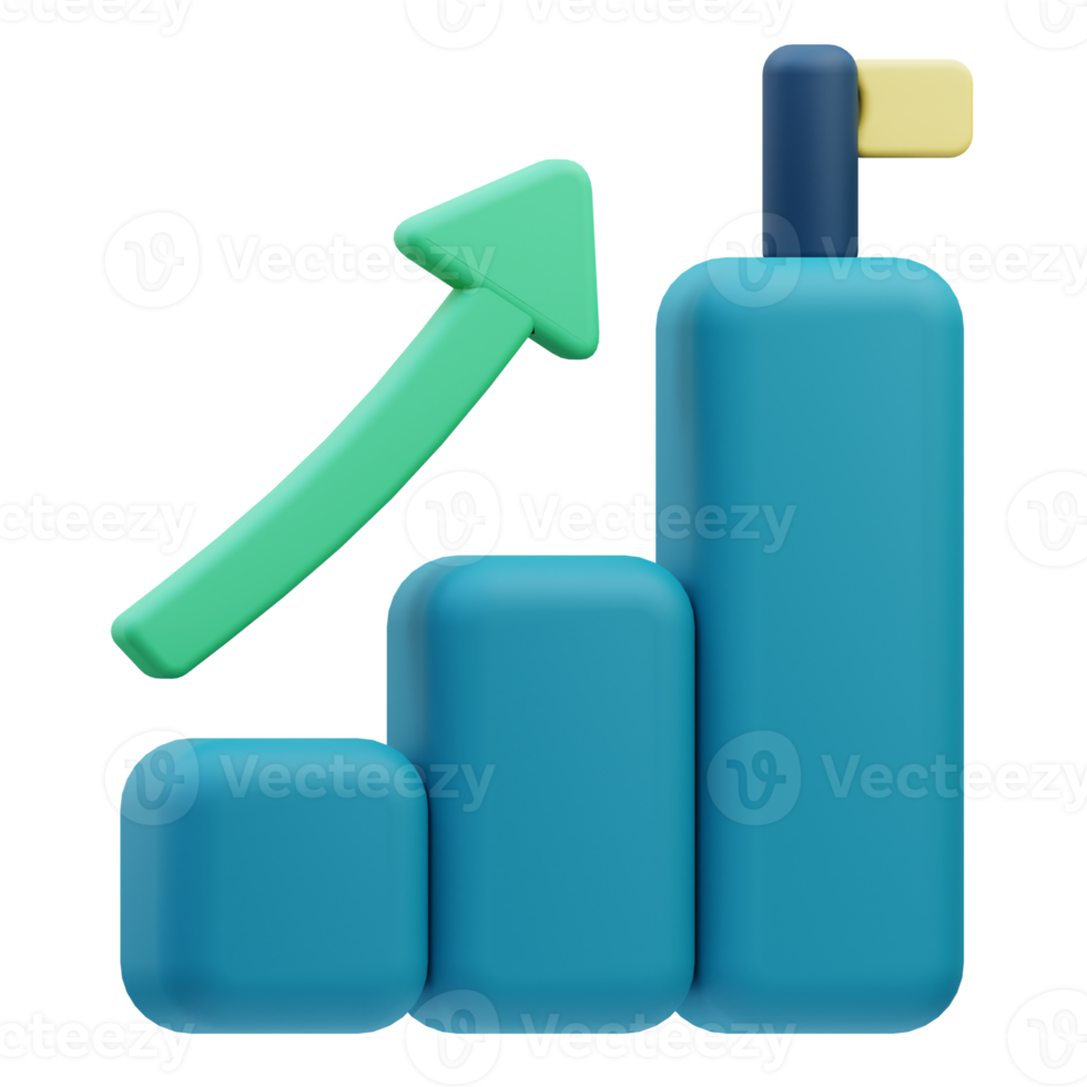 Statistic Business 3D Illustration png