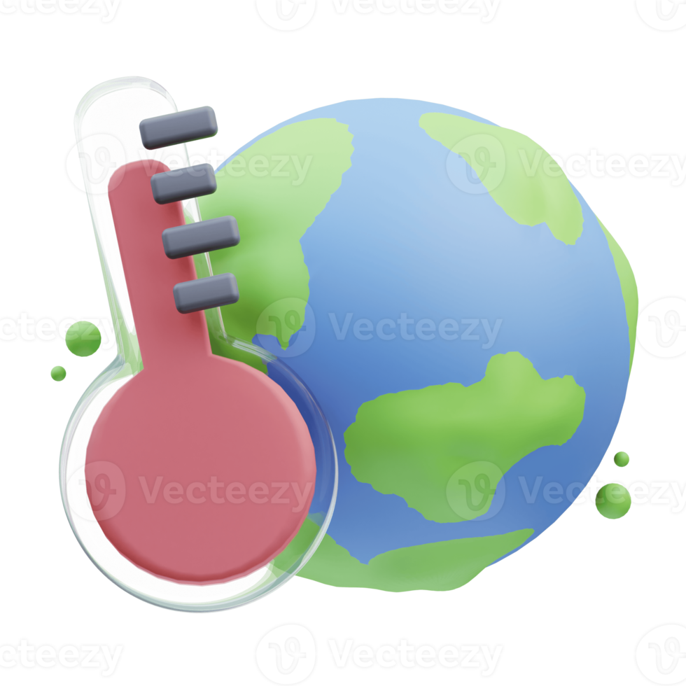 Climate change 3D Illustration png