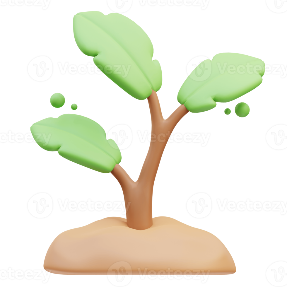 planta 3d ilustración png