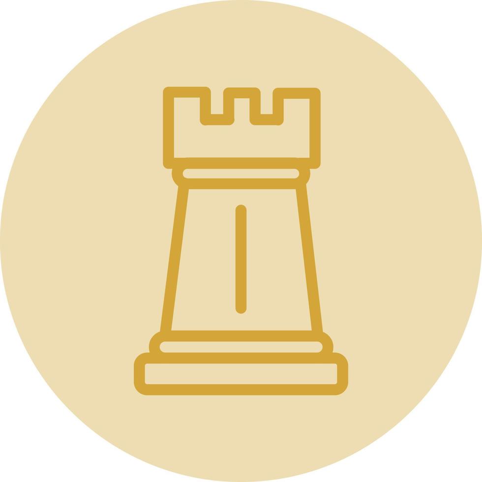 Chess Rook Vector Icon Design