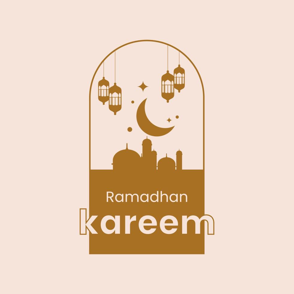 template ramadan, instagram posts, greeting card poster template, post card, invitation vector