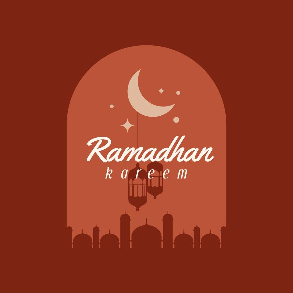 template ramadan, instagram posts, greeting card poster template, post card, invitation vector