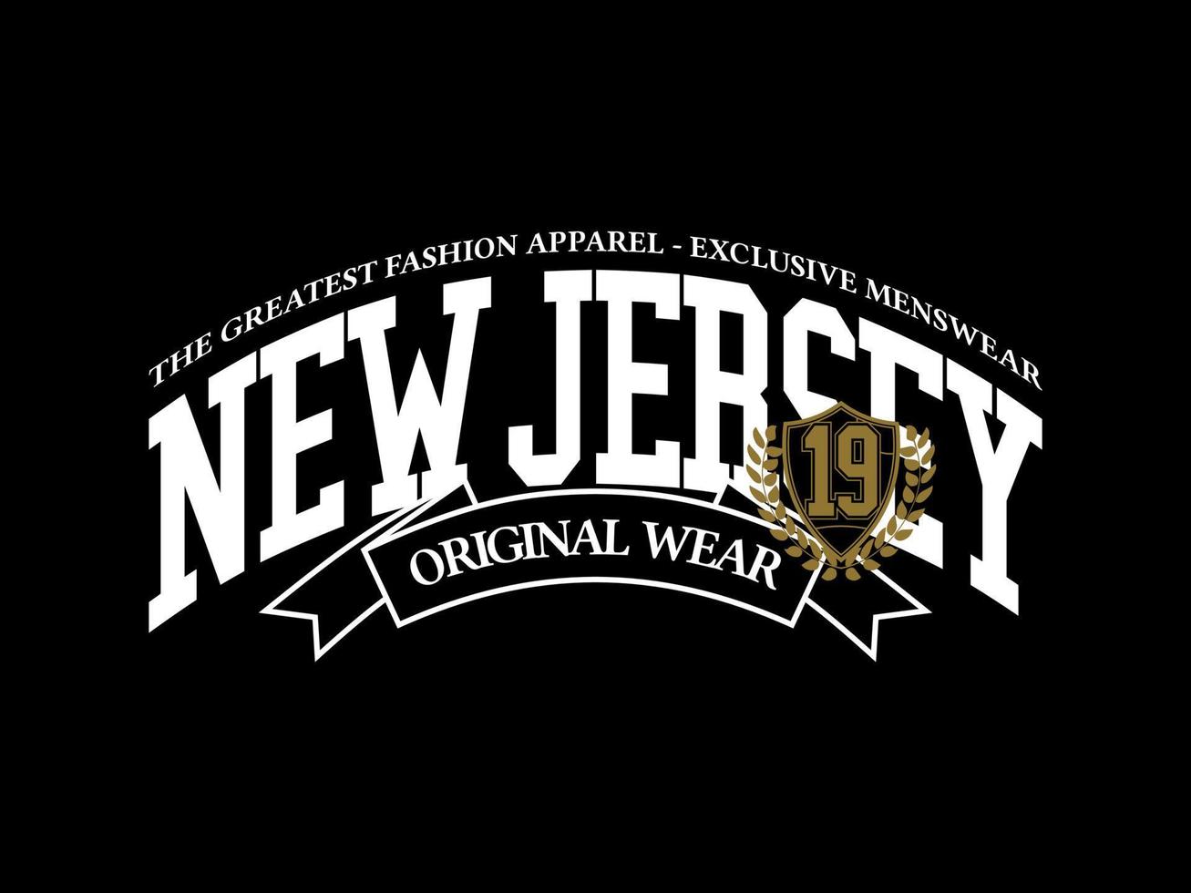 new jersey varsity, design t-shirt streetwear clothing, vector typography, perfect for modern apparel