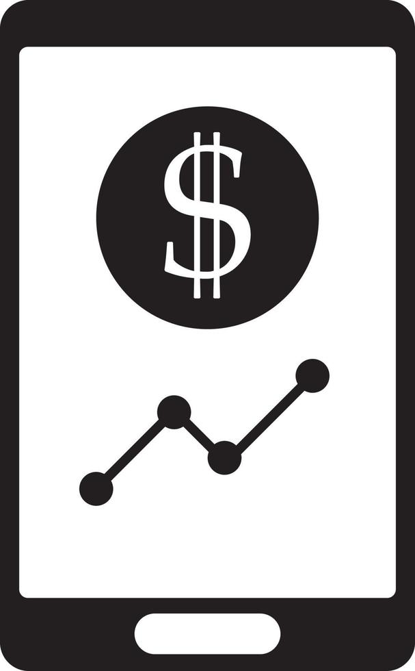 Business ,finance, mobile bank, icon. Coin with dollar sign simple icon on white background. Vector illustration. - Vector on white background