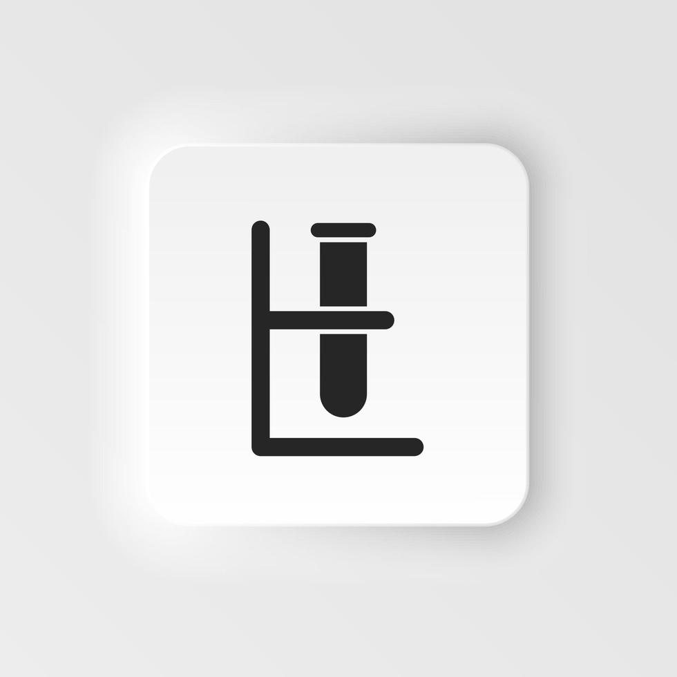 Lab glassware icon - Vector. Simple element illustration from UI concept. Lab glassware icon neumorphic style vector icon .