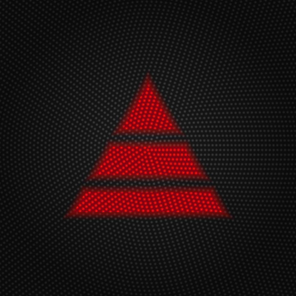 Career, finance, pyramid vector Light red color retro style vector icon on white background