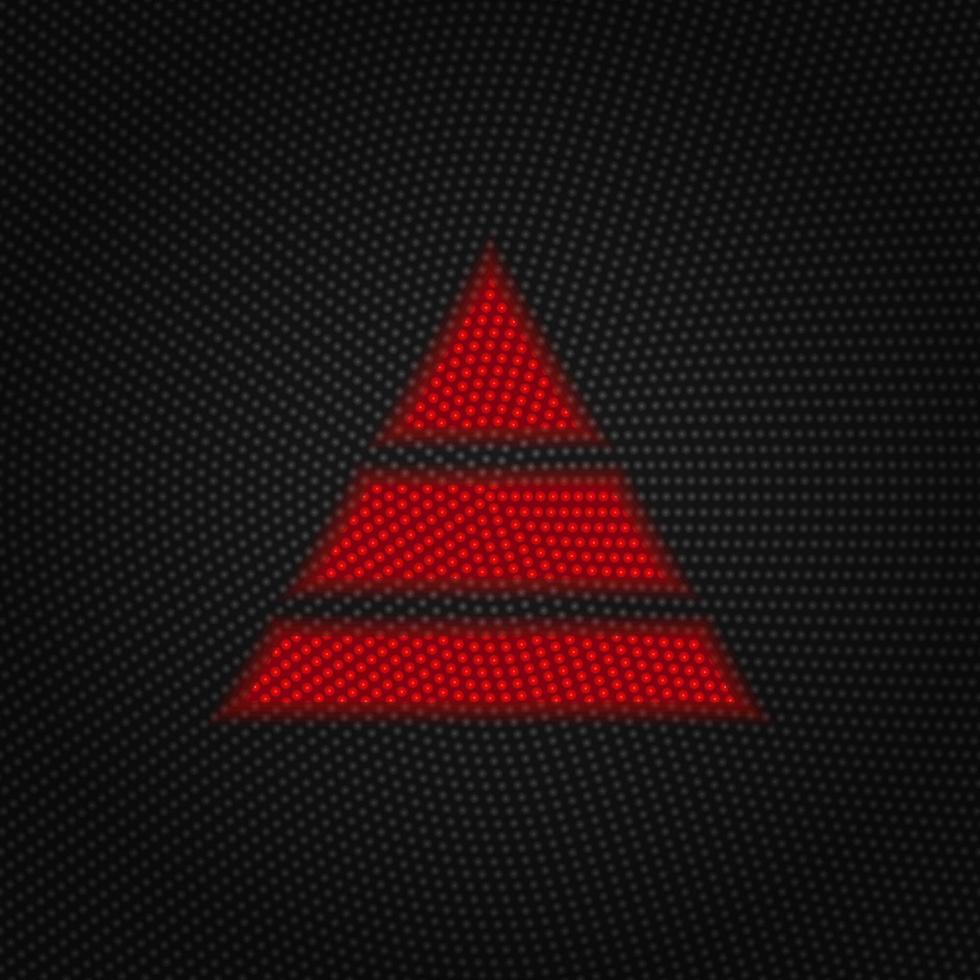 Career, finance, pyramid vector Light red color retro style vector icon on white background