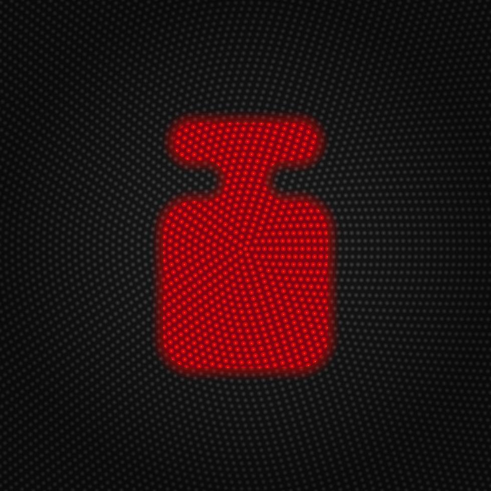 Plummet, reference, weight vector Light red color retro style vector icon on white background