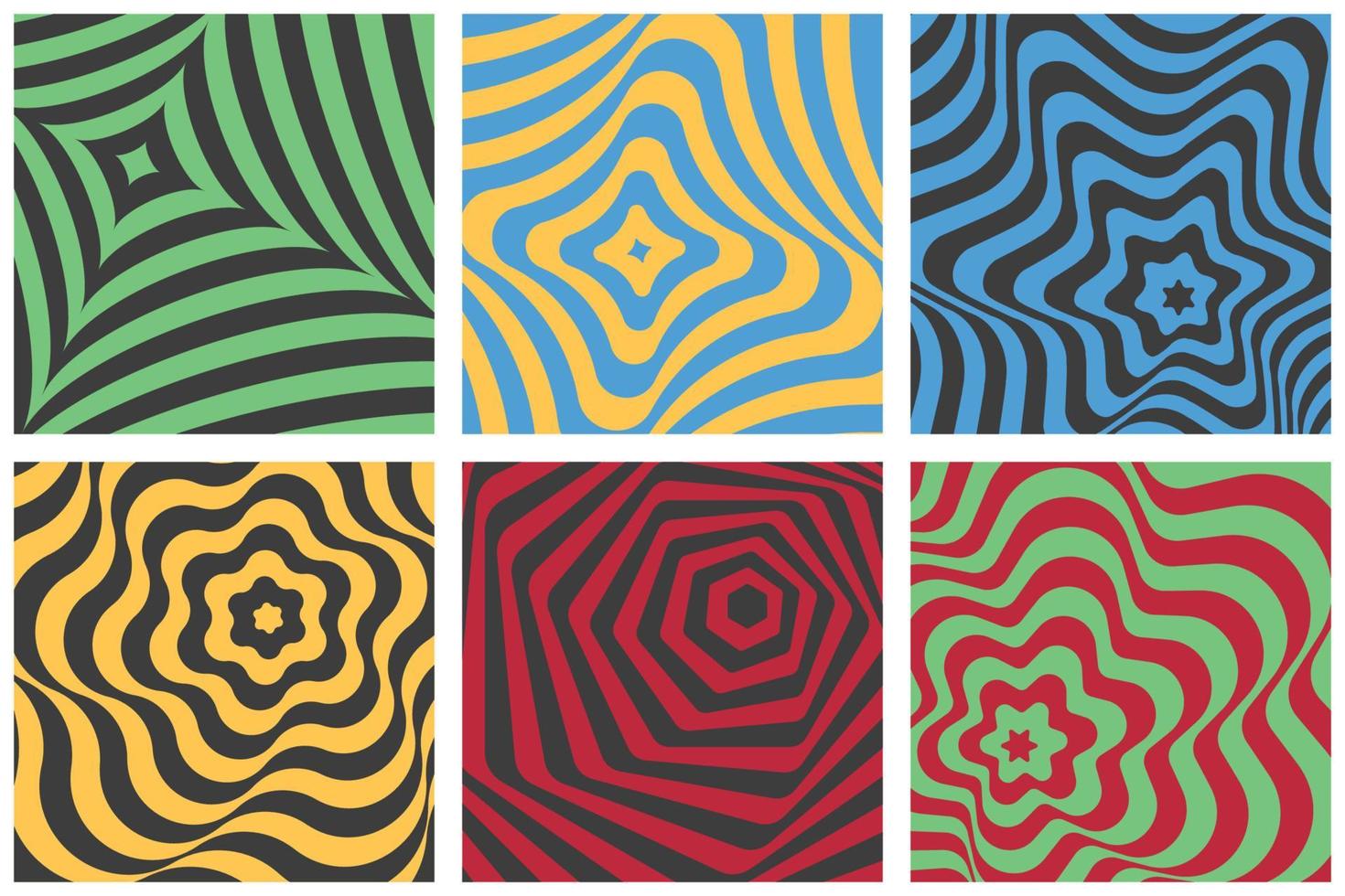 Psychedelic style of Abstract groovy background vector illustration