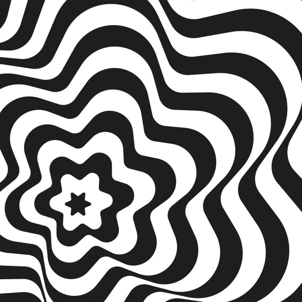 Psychedelic style of Abstract groovy background vector illustration