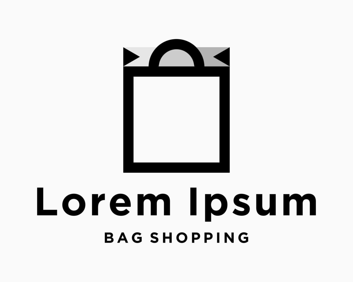 conjunto icono bolso en línea tienda ropa comida orden símbolo Rápido entrega ilustración marca diseño vector