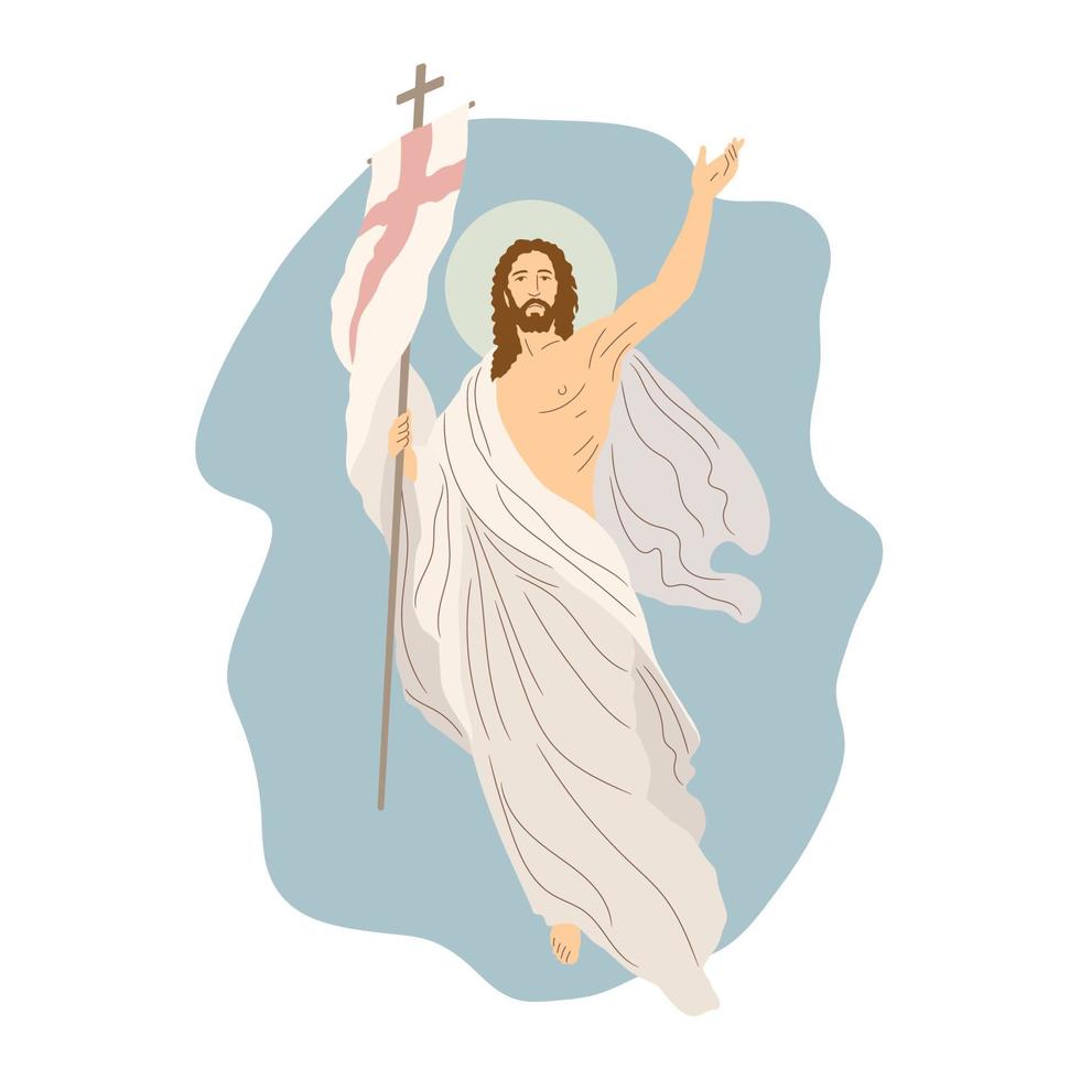 salida desde tumba cueva sitio de entierro. Jesús Cristo hijo de Dios vector