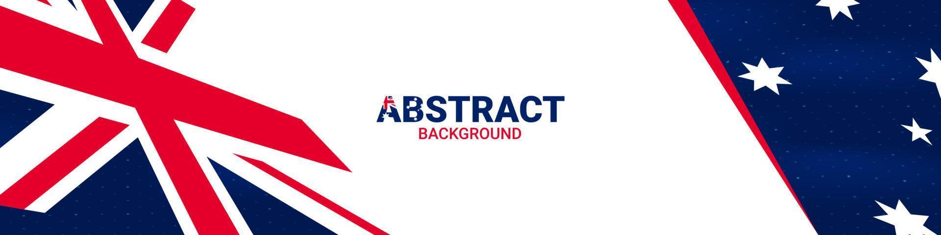 Abstract banner background with Australian flag colors vector