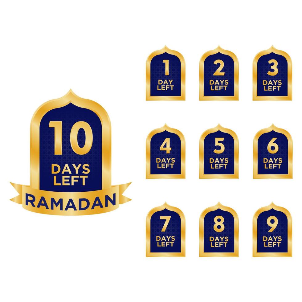 number of days left for ramadan 20978233 Vector Art at Vecteezy
