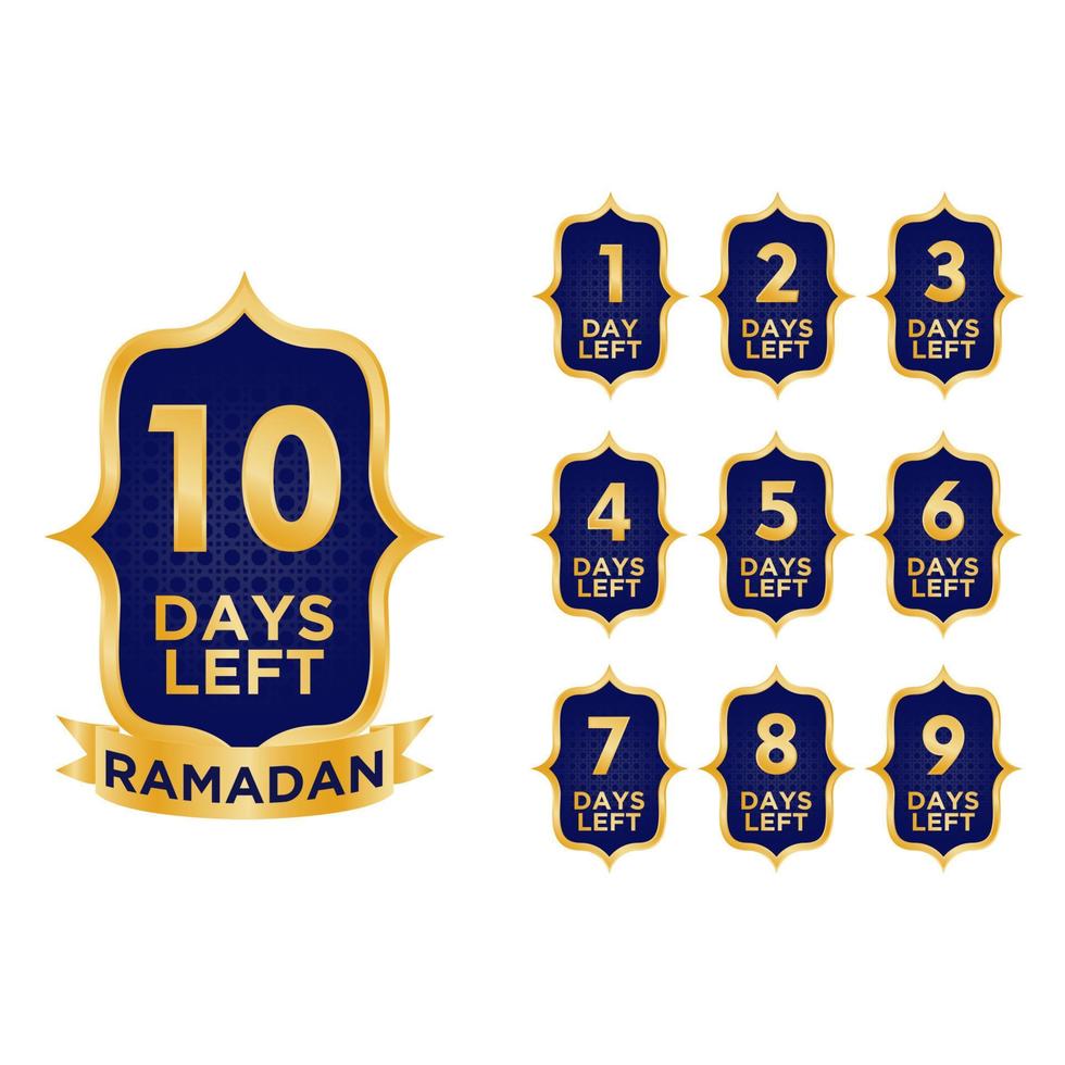 number of days left for ramadan 20978236 Vector Art at Vecteezy