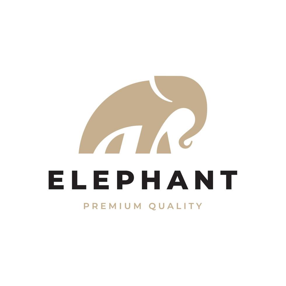 elefante logo. africano fauna silvestre elefante logo icono vector ilustración